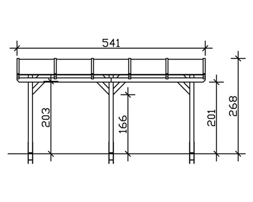Dessin technique d''un produit en bois avec indications de dimensions en centimètres