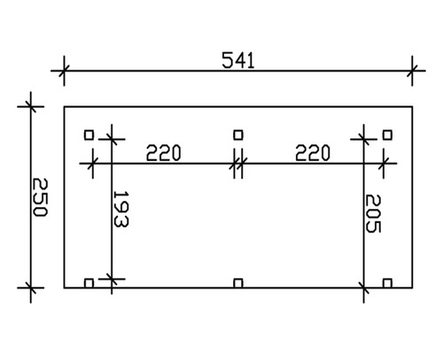 Dessin technique avec indications de dimensions.