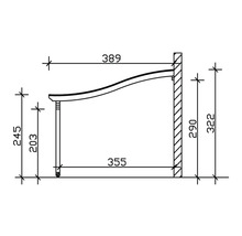 Toiture pour terrasse SKAN HOLZ Verona 541 x 389 cm anthracite