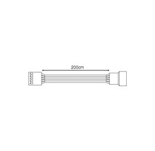 Verbindungsleitung mit einer Länge von 200 cm.