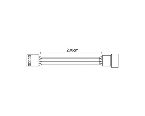 Verbindungsleitung mit einer Länge von 200 cm.