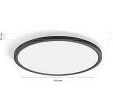 Runde Deckenleuchte, Durchmesser 430 Millimeter, Höhe 30 Millimeter