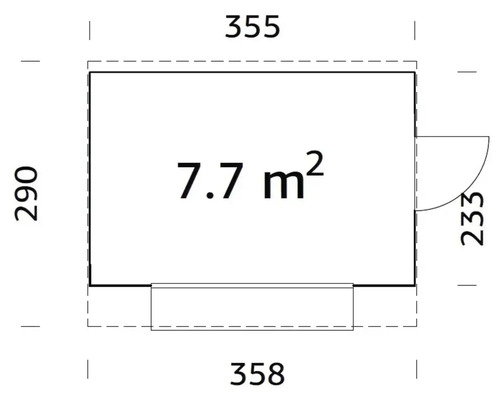 Plan d''un abri de jardin avec dimensions