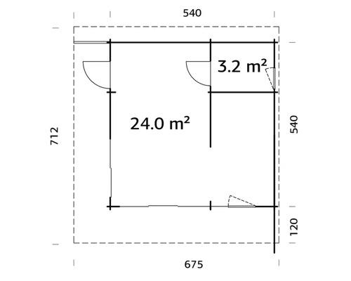 Plan d''un abri de jardin avec dimensions