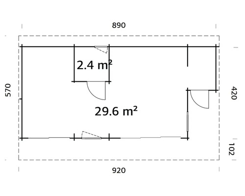 Plan d''un abri de jardin avec dimensions