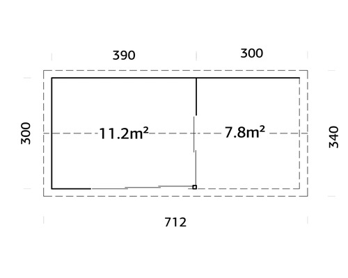 Plan d''un abri de jardin avec dimensions
