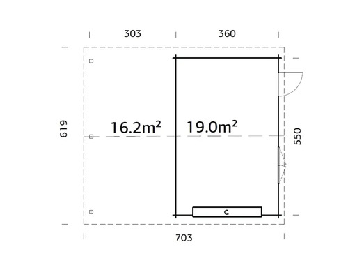 Plan d''un abri de jardin avec dimensions