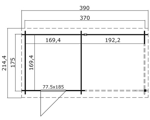 Plan d''un abri de jardin avec dimensions