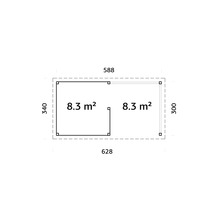 Plan avec dimensions pour abri de jardin