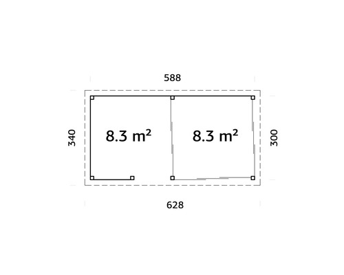 Plan d''un abri de jardin avec dimensions