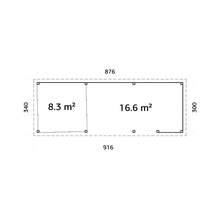Plan d''un abri de jardin avec dimensions