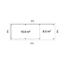Plan d''un abri de jardin avec dimensions
