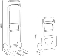 Diable Cargo Point aluminium rabattable 90 kg