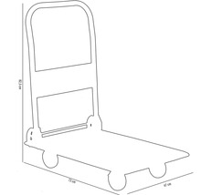Plattformwagen Cargo Point klappbar 150 kg
