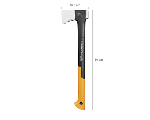 Fiskars Hache à fendre X24-L, longueur 60 cm et largeur de tête 16,5 cm