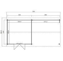 Plan d''un abri de jardin avec dimensions