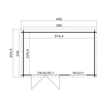 Plan d''un abri de jardin avec dimensions