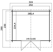 Plan d''un abri de jardin avec dimensions