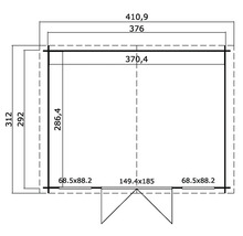 Plan d''un abri de jardin avec dimensions