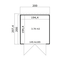 Plan d''un abri de jardin avec dimensions
