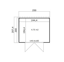 Plan d''un abri de jardin avec dimensions