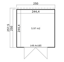 Plan d''un abri de jardin avec dimensions