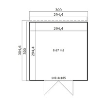 Plan d''un abri de jardin avec dimensions