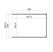 Dessin technique avec dimensions en millimètres