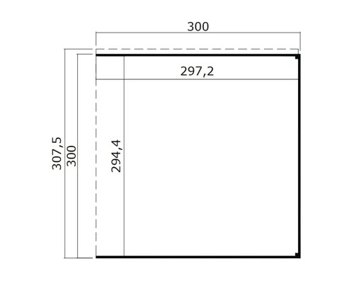 Dessin technique avec les dimensions