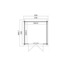 Plan d''un abri de jardin avec dimensions