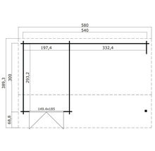 Plan avec indications de dimension