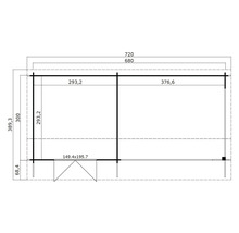 Plan d''un abri de jardin avec dimensions