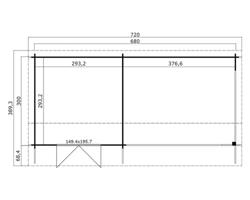 Plan d''un abri de jardin avec dimensions