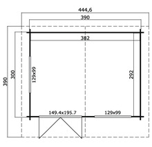 Plan d''un abri de jardin avec dimensions