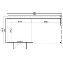 Plan d''un abri de jardin avec dimensions