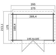 Plan d''un abri de jardin avec dimensions