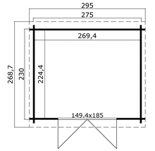 Plan d''un abri de jardin avec dimensions