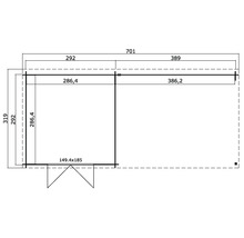 Plan d''un abri de jardin avec dimensions