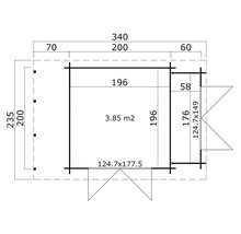 Plan d''un abri de jardin avec dimensions