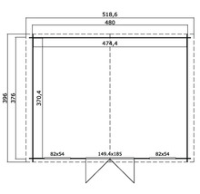 Plan d''un abri de jardin avec dimensions