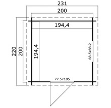 Plan d''un abri de jardin avec dimensions