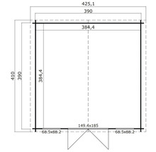 Plan d''un abri de jardin avec dimensions