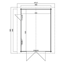Plan d''un abri de jardin avec dimensions
