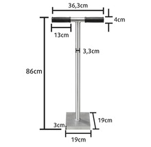 Abbildung mit Massangaben eines Bodeneinschlaggerätes