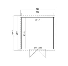 Plan d''un abri de jardin avec dimensions