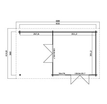 Plan d''un abri de jardin avec dimensions
