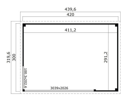 Plan avec dimensions