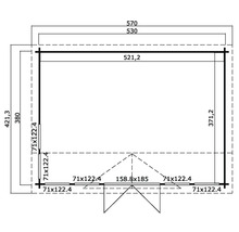 Plan d''un abri de jardin avec dimensions