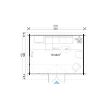 Plan d''un abri de jardin avec les dimensions