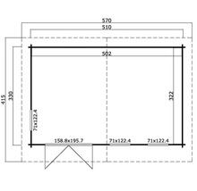 Plan d''un abri de jardin avec dimensions